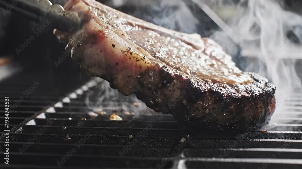 custom made wallpaper toronto digitalA succulent steak sizzles on a grill, releasing wisps of steam