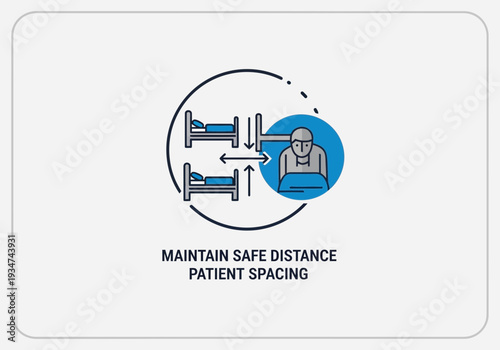 Hospital Spacing Visualization: Maintaining Safe Patient Distance During Pandemic, Healthcare