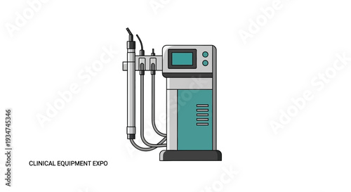 Illustrated Dental Equipment Design for Modern Clinics And Healthcare Professionals