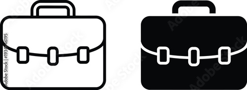 Briefcase icon business and professionalism to carry documents, books, or other items, typically used by professionals.
