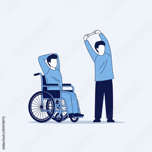 Illustrated Representation of Adaptive Exercise and Inclusive Fitness for Diverse Individuals