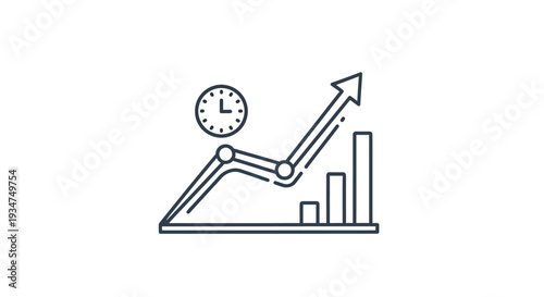 Business growth and time management concept.