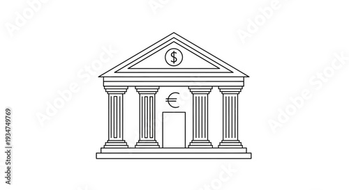 Bank Building Architecture Financial Institution.