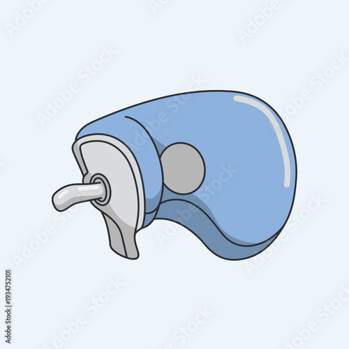 Illustration Of A Modern Vaporizer Device With User-Friendly Design For Medical And Therapeutic