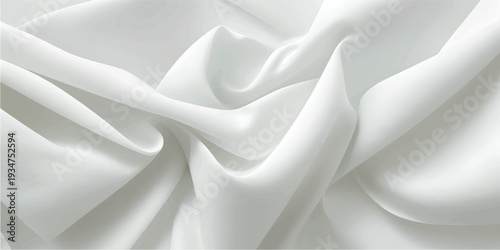 Abstract grayscale waves, flowing fabric folds.