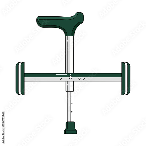 Illustration of a Modern Mobility Aid Designed for Enhanced Stability and Support