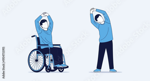 Illustration Of Adaptive Physical Training For Individuals With Diverse Abilities