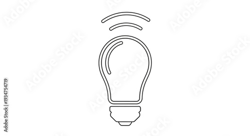 Innovation Idea Light Bulb Concept.