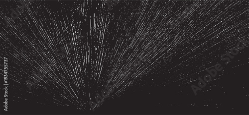 Circular starburst explosion texture. Distressed uneven grunge background. Abstract vector illustration. Overlay to create interesting effect and depth. Isolated on white background.