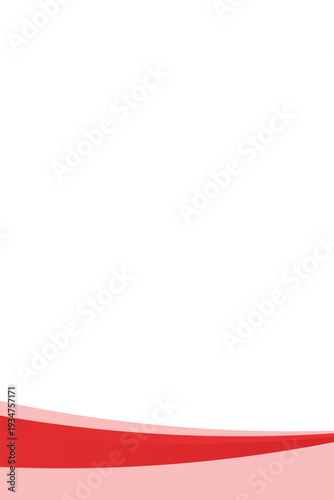 Red Wave on White Background modern white and red Abstract background