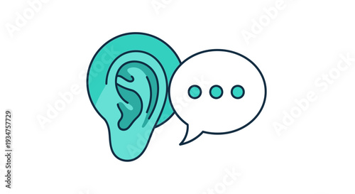 Illustration Of Listening And Communicating Shows Important Human Interaction