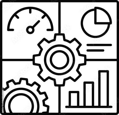 Set of 4 business infographic elements vector