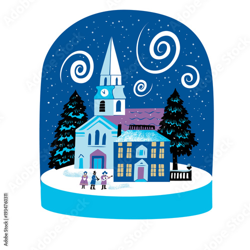 church in snowglobe