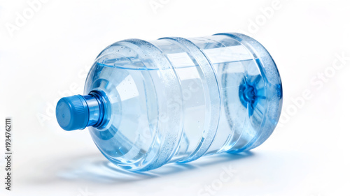 Wallpaper Mural Large plastic water gallon bottle filled with fresh drinking water, laying on its side on a white background. Torontodigital.ca