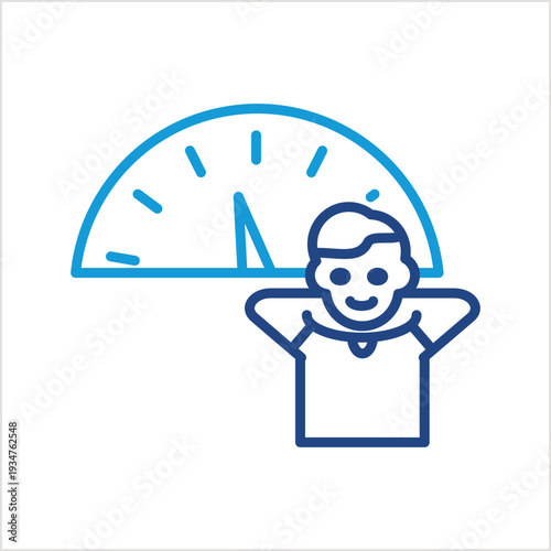 Performance icon illustration style collection	