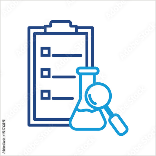 Research icon illustration style collection	