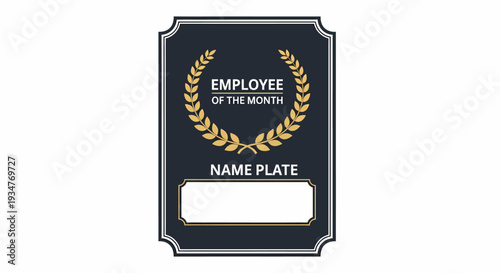 Award Name Plate for Employee Recognition