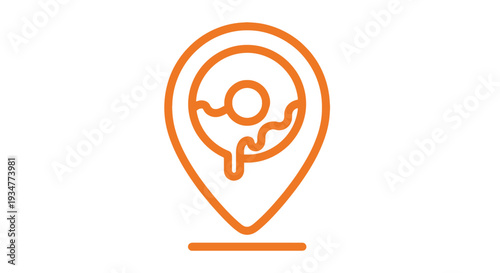 Pregnant Woman Icon in Map Pin.