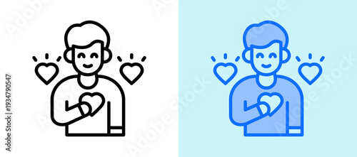 Self Care lineblue icon