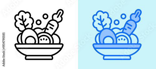 Healthy Cooking lineblue icon