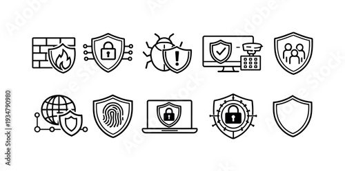 Gardening tools linear icon set. plant care, horticulture, agriculture line illustrations.