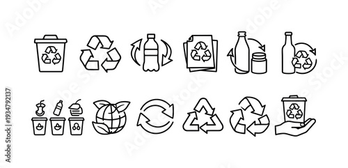 Household, cleaning, chores flat icon set. home, maintenance flat icon collection