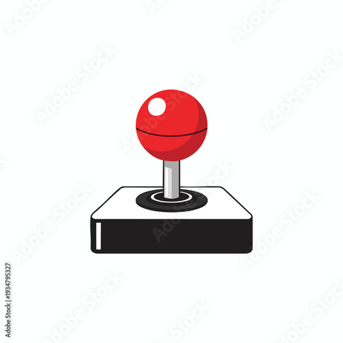 Retro arcade game joystick for gaming entertainment and fun activities