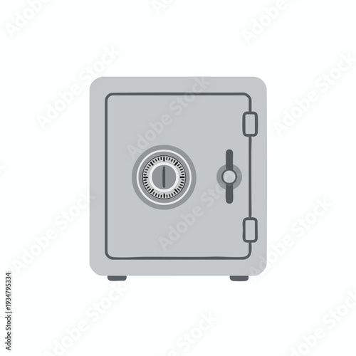 Secure Modern Safe with Lock and Hinges for Home and Business Security