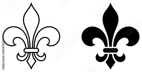 fleur de lis heraldic icon