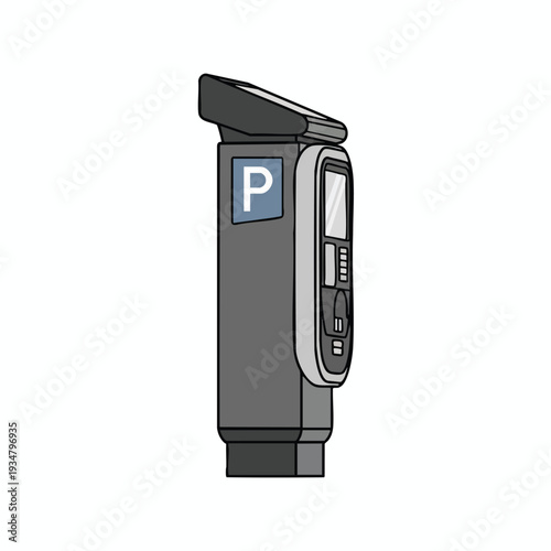 Parking Meter Vector Illustration