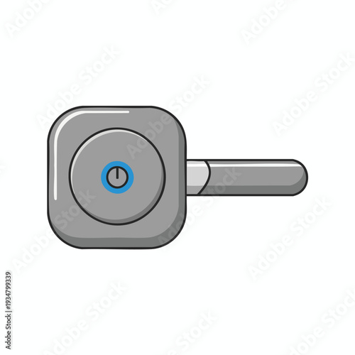 Gray Door Handle Icon