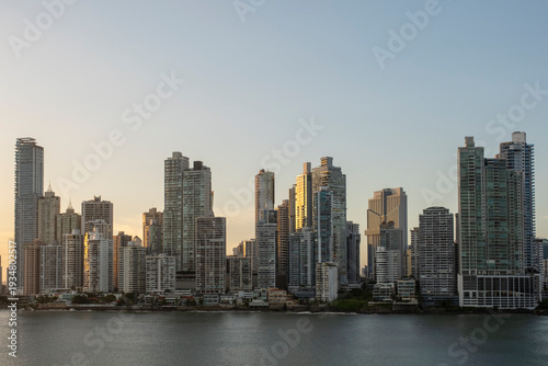 Wallpaper Mural Panama City skyline at sunset Torontodigital.ca