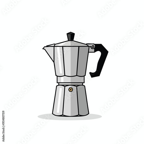 Classic Aluminum Moka Coffee Maker for Home Brewing