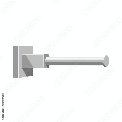 Minimalist Creative Illustration of a Generic Hardware Bolt