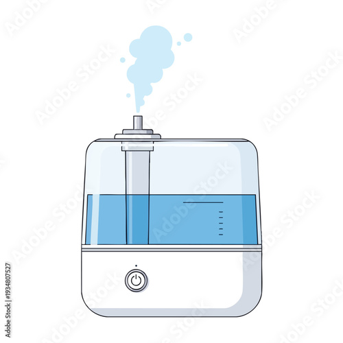 Modern Ultrasonic Humidifier for Quiet Home and Office Use