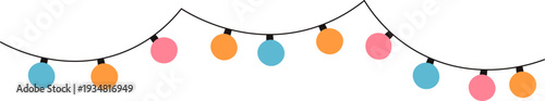 String Lights Garland Border