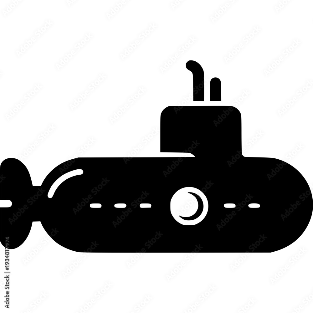 Obraz premium Submarine Icon Vector