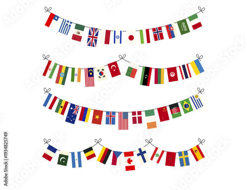International Hanging Flag Bunting Decoration for Global Celebration Vector
International Hanging Flag Bunting Decoration for Global Celebration Vector

