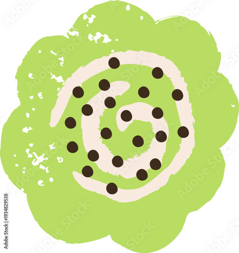 Abstract Floral Shape Chalk