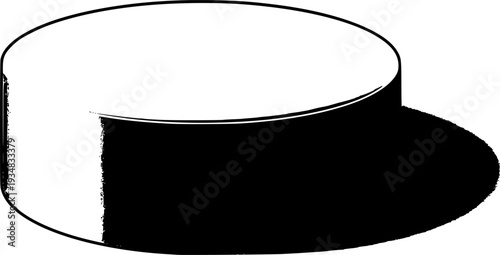 cylinder for product display, podium