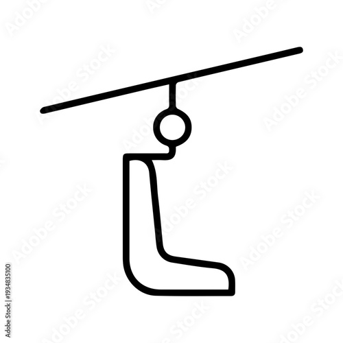 Chairlift Line Icon