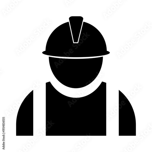 construction worker icon, Simple Icon Vector Design, best used for presentation, application, web and banner