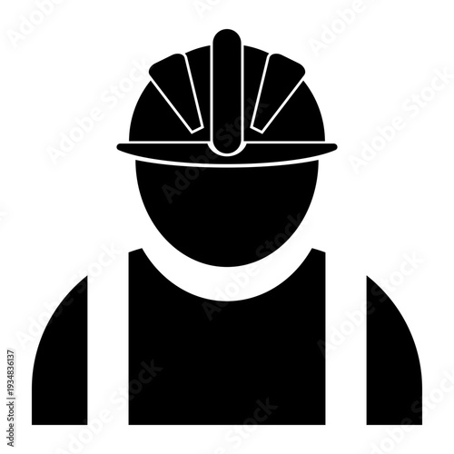 construction worker icon, Simple Icon Vector Design, best used for presentation, application, web and banner
