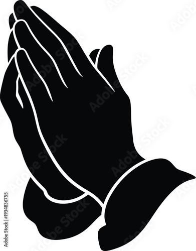 Praying hands in prayer position