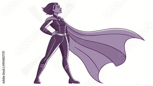Modern Superhero Woman.