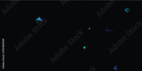 Abstract 3d vector illustration of a blue water drop on a black glass ball with light effects and a night sky fire explosion design for alpha channel animation
