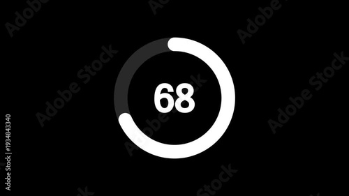 Indicator progress bar animasi video 4K. Skala loading. Animasi video. Loop loading video. Bar loading.