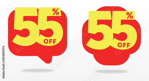 55% product, value, ads, sale, store, retail, off, market, business, discount, price, commerce, special, sticker, tag, offer. Percent, off, banner, company, set, icon