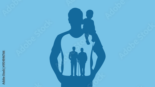 Minimalist empty room natural light