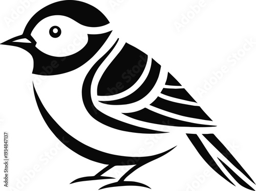 Black bird silhouette logo isolated on transparent background. Suitable for eco friendly brands, wildlife projects, education logos, and natural product businesses.